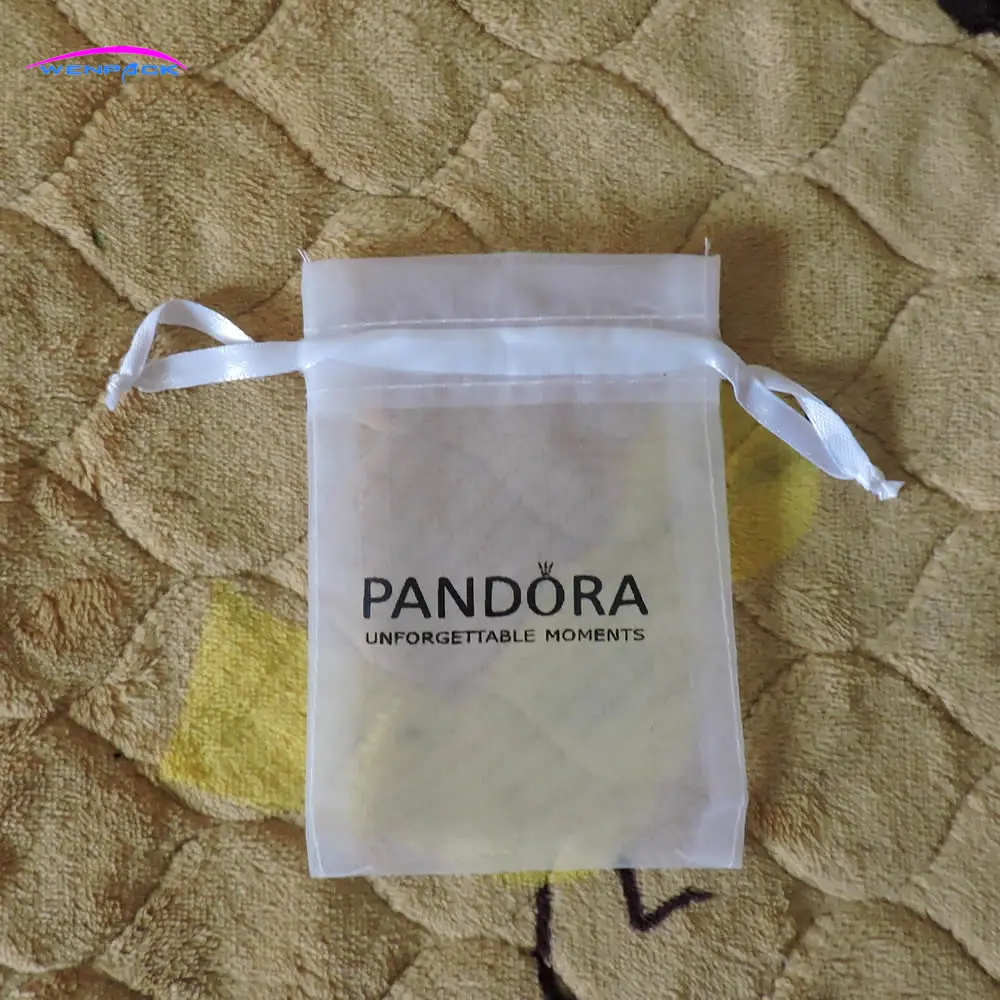 

custom printed logo gift organza pouch/jewelry packaging and display pouch/drawstring small bag