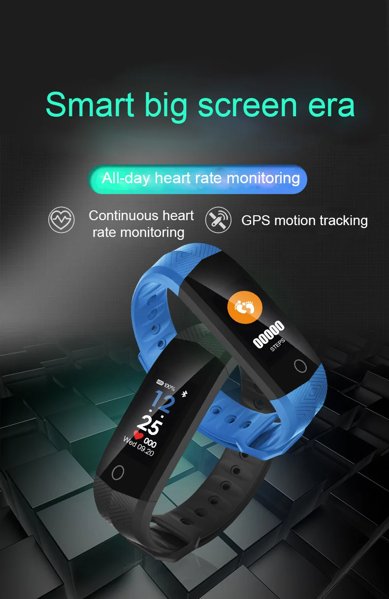 CD02 Smart Band Bracelet Wristband Heart Rate Monitor