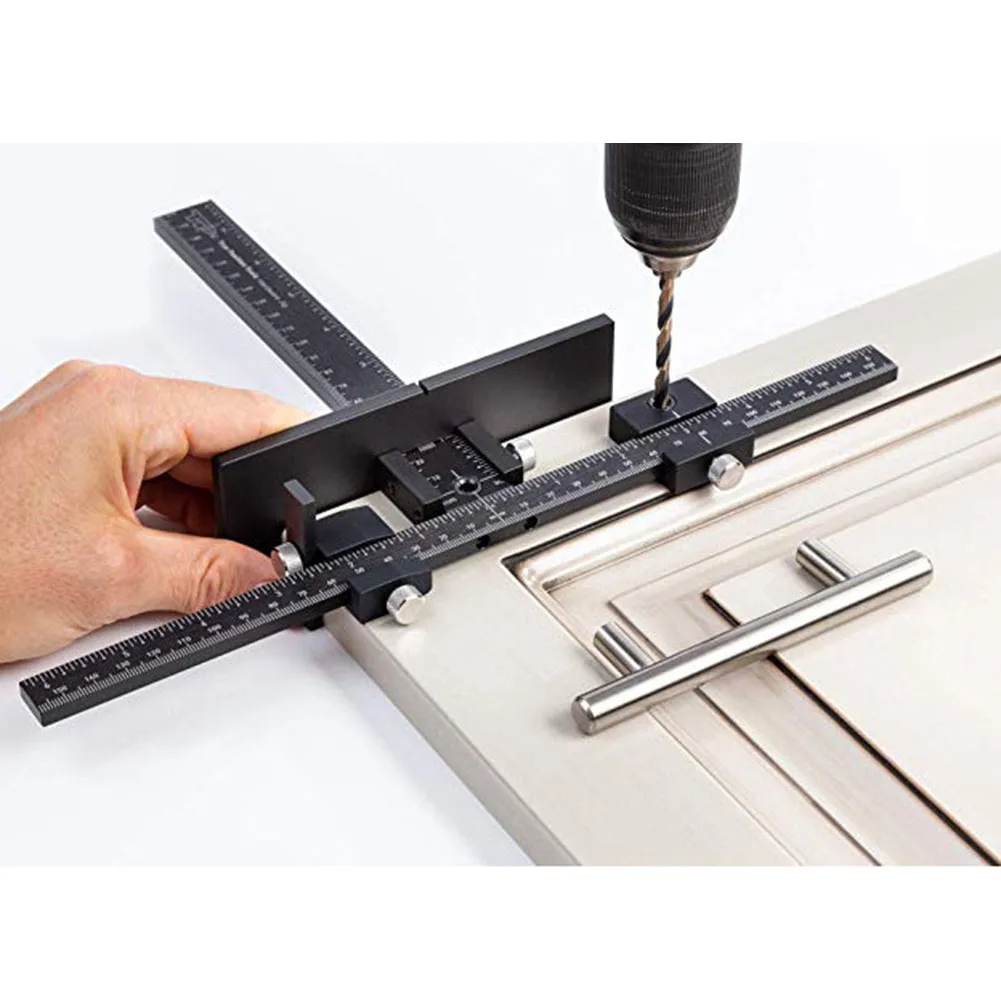 

Woodworking Tools Detachable Hole Punch Locator Jig Tool Drill Guide Sleeve for Drawer Cabinet Hardware Dowelling Wood Drilling