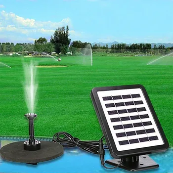 

Solar plus battery landscape Fountain device LED Bird Baths brushless Water Pump For Outdoor Garden Park rockery Fountain