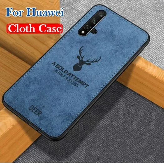 

Phone Case For Huawei P Smart Plus 2019 Nova5 P20 P30 Lite Pro Honor 20 20Pro 10i 20i 10Lite 8X Soft Fabric Cloth TPU Back Case