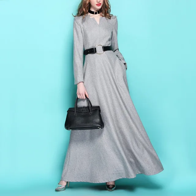 wollen maxi jurk wollen maxi jurk