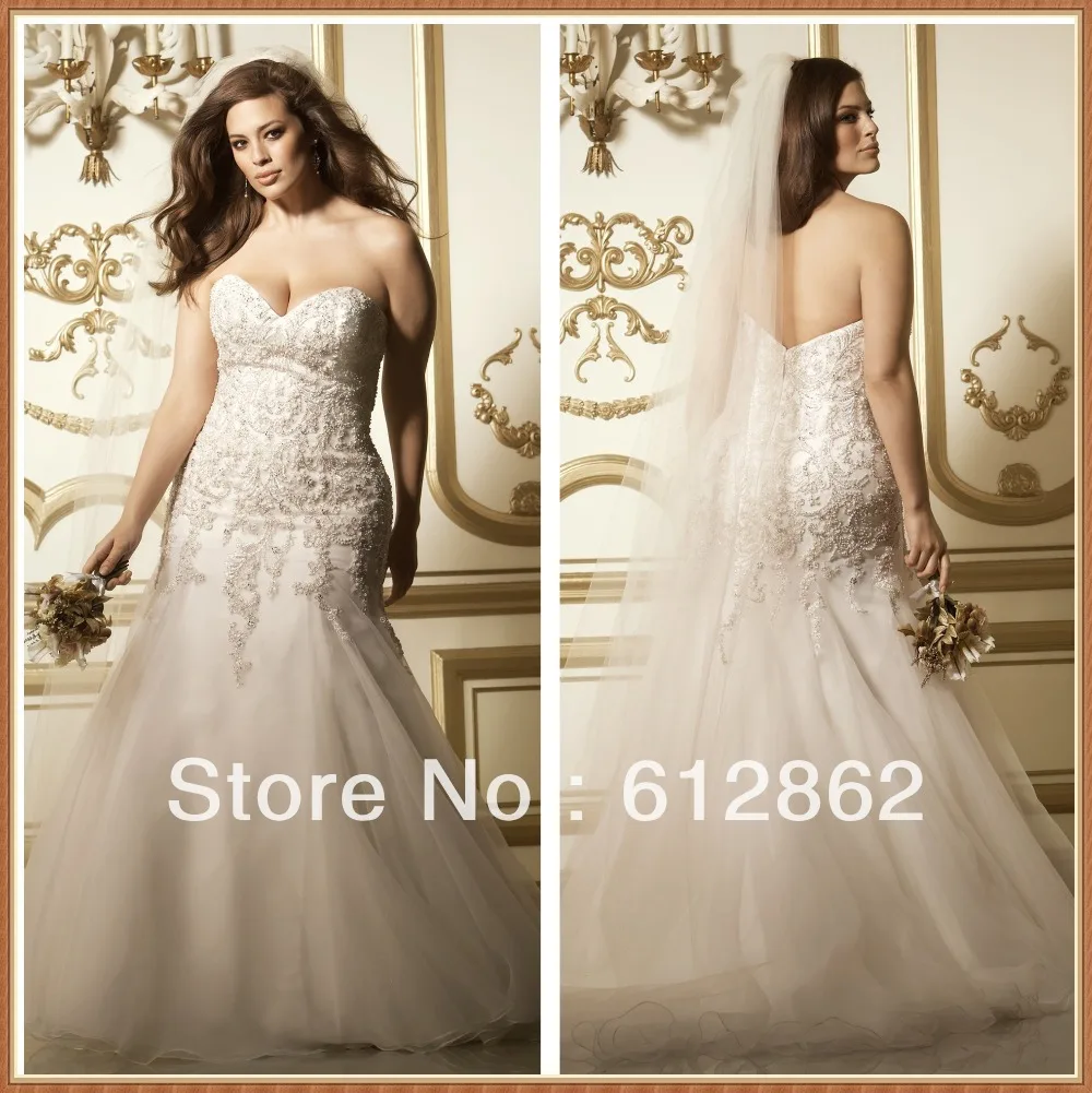 Buy Strapless Sweetheart Beaded Lace Bodice Mermaid