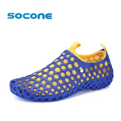 Socone 2019 открытый Aqua прогулки дышащая летняя пляжная обувь женские удобные слипоны обувь для воды свет и удобные сандалии