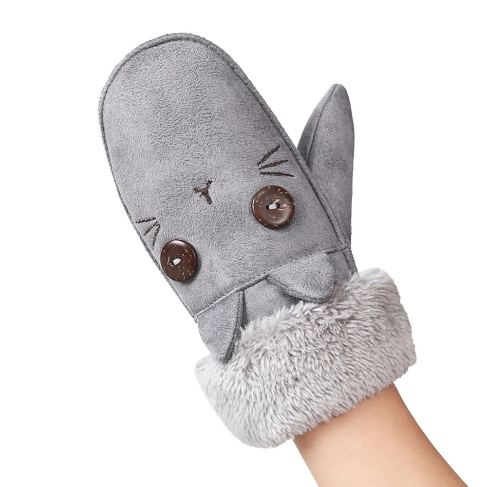 Горячая Распродажа, теплые зимние перчатки для маленьких мальчиков и девочек, милые Висячие с кроликом, удобные мягкие детские перчатки