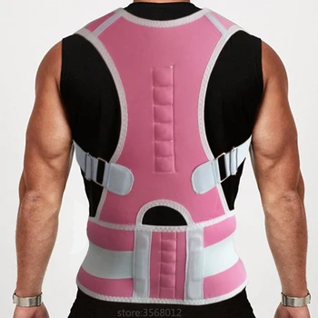 

Adjustable Magnetic Men/Women Posture Corrector Corset Back Support Brace Shoulder Belt Lumbar Support Belt Black S/M/L/XL/XXL