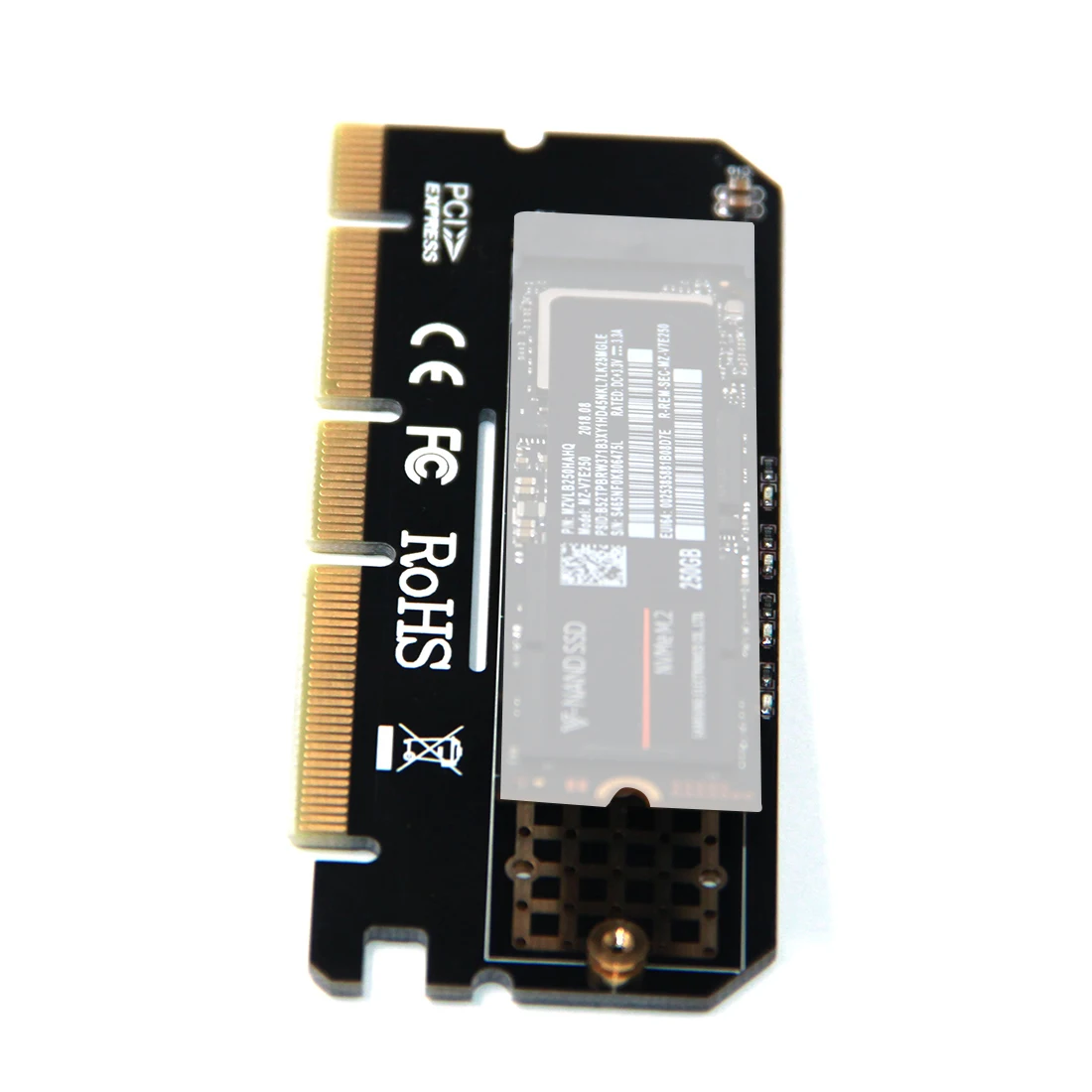 M.2 SSD к PCIE 3 0 X16 адаптер с светодиодный M ключ интерфейсная карта Suppor PCI Express 0x4 для NVMe