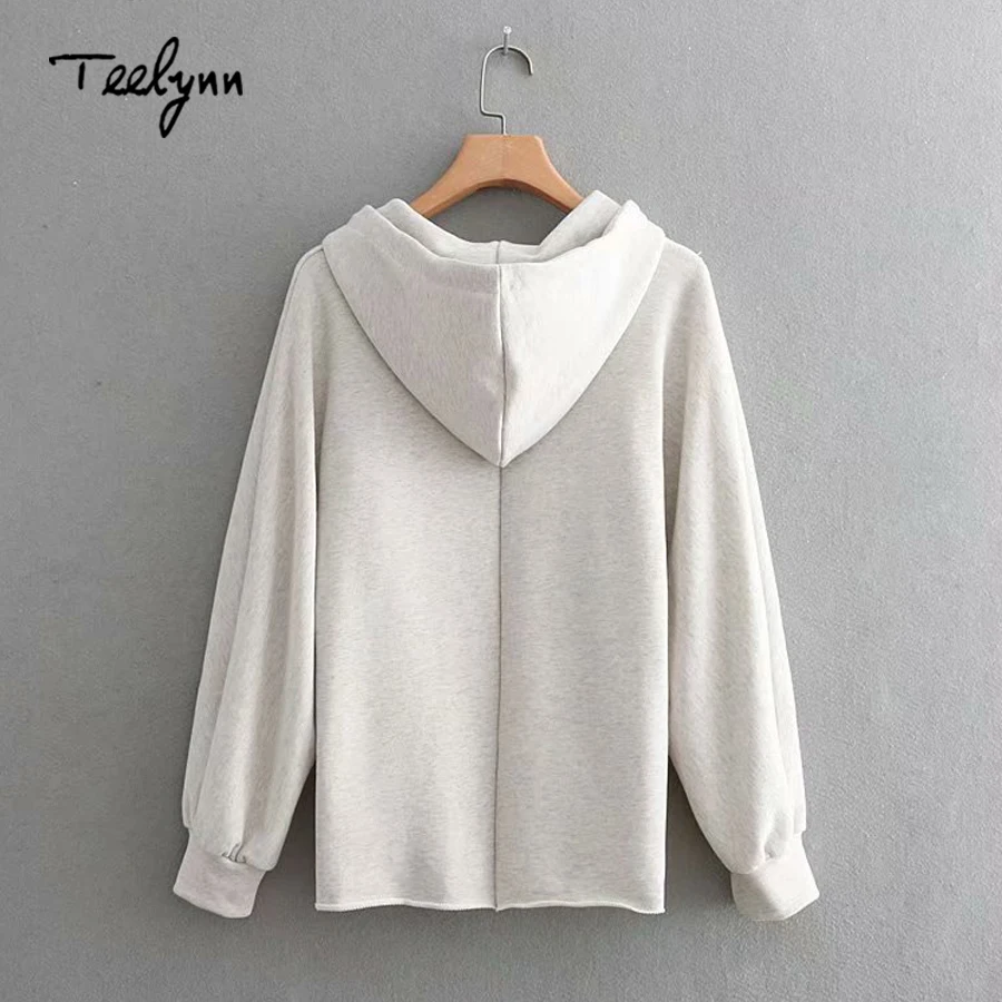 Teelynn boho Женщины с капюшоном трикотажные пуловеры сливы цветочной вышивкой