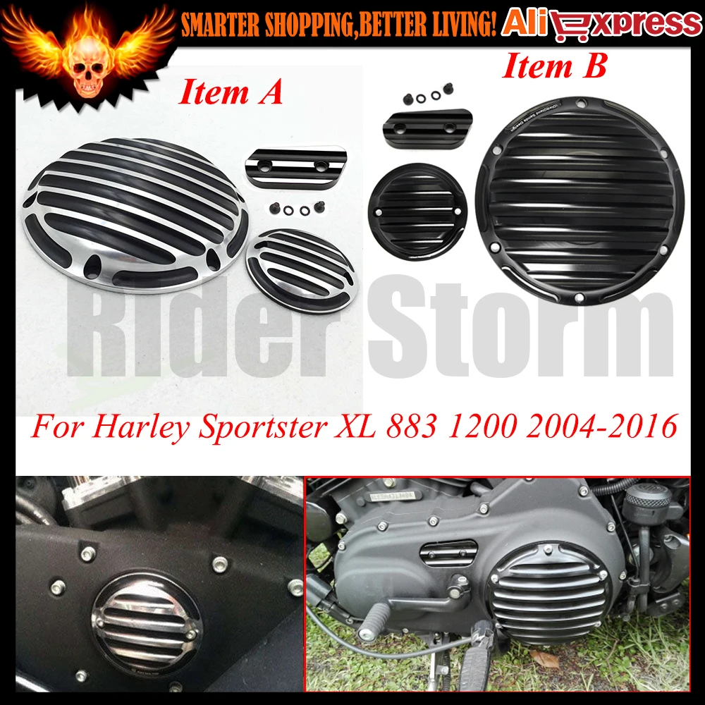 

Motocycle CNC Deep Cut Derby Timing Timer Chain Inspection Cover For Harley Dayidson Sportster XL 883 1200 2004-2016 2013 2014