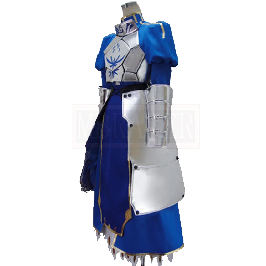 Fate zero/stay night saber Косплей Костюм Altria pendragon saber/king Arthur Pendragon костюмы для косплея на заказ