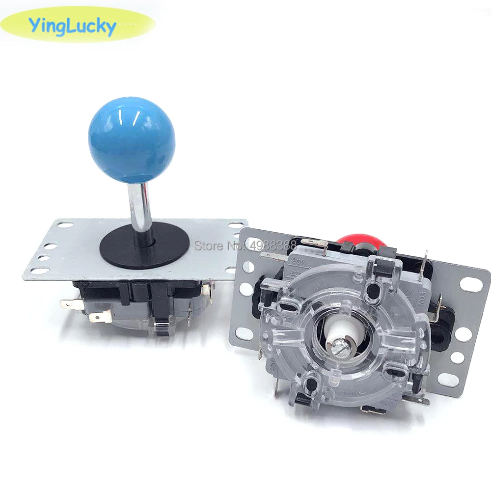 

New Arrival Arcade joystick DIY Joystick blue Ball 4/8 Way Joystick Fighting Stick Parts for Game Arcade Hot Promotion