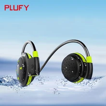 Plufy Bluetooth Headset Wireless Stereo font b Headphone b font Microphone AptX Sweatproof Sport Earphone for