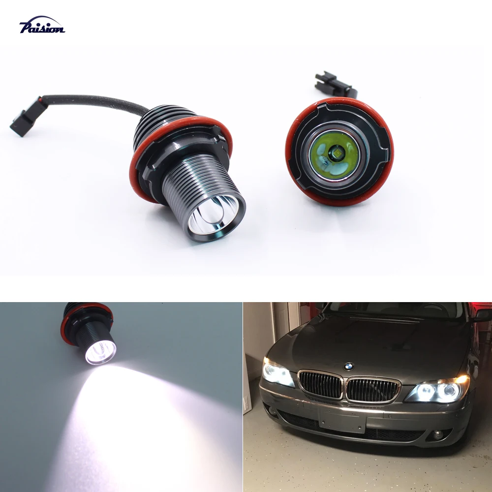 Светодиодные Габаритные огни ангельские глазки 10 Вт 2 шт. для BMW E39 E60 M5 X5 X3 E53 E63 E64