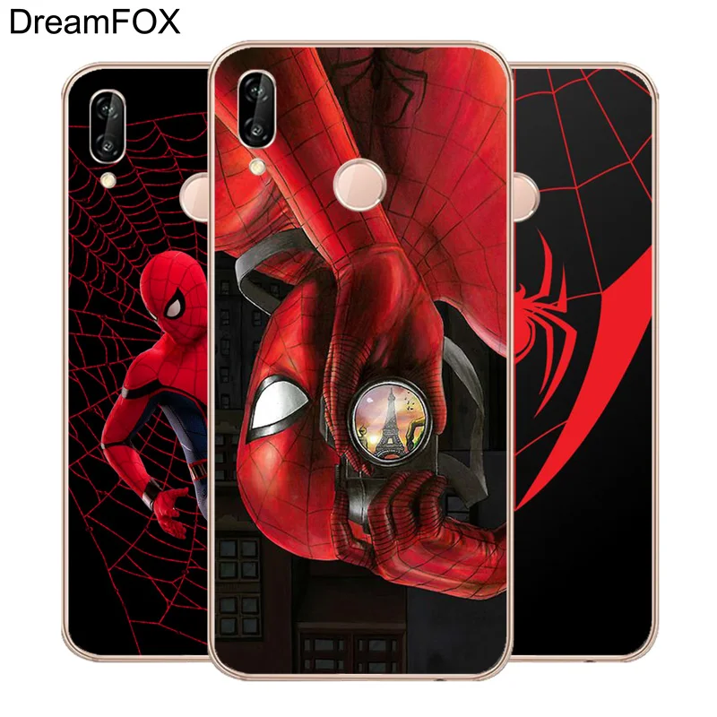 DREAMFOX M139 Мягкий силиконовый чехол из ТПУ с изображением Человека-паука для huawei Honor