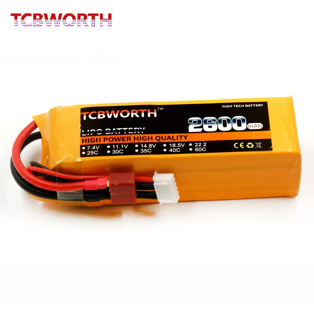RC LiPo font b battery b font 4S 14 8V 2600mAh 30C For RC Airplane Quadrotor