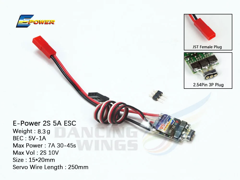 AEORC E Power ESC контроллер скорости двигателя 1s5a 2S5A 10A 20A 30A 40A бесщеточный для RC