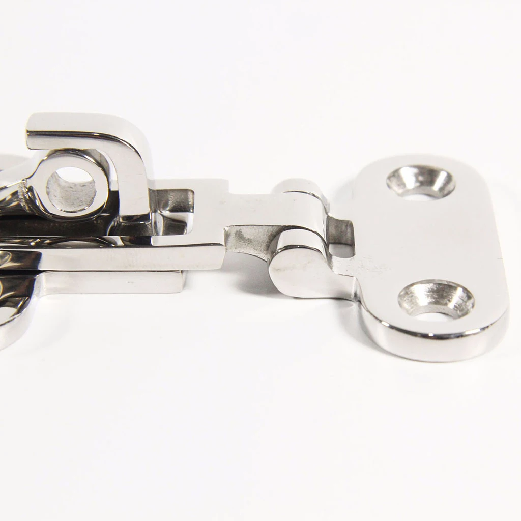 105x50mm Stainless Steel Boat Locker Hatch Anti Rattle Latch Fastener Hold Down Clamp-Locking Cam Latch Boat Caravan 90 Degree