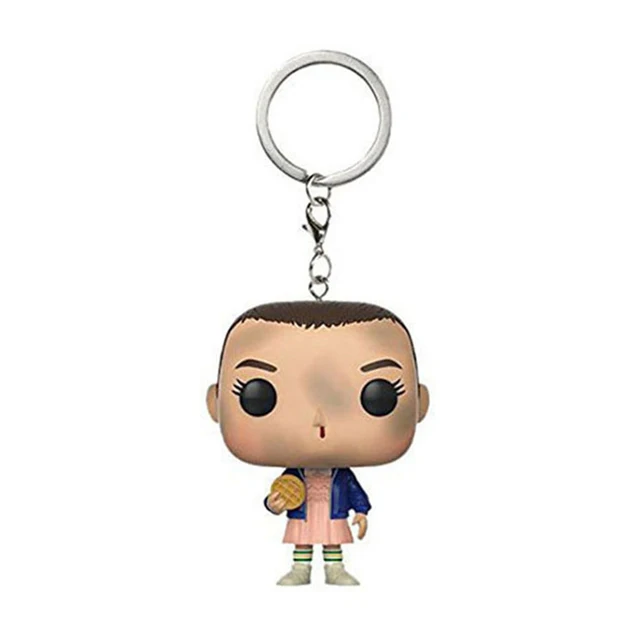 Stranger Things Keychain Action Figure Toys Eleven with eggos Demogorgon Model Vinyl Dolls Keyring Children Gift 4
