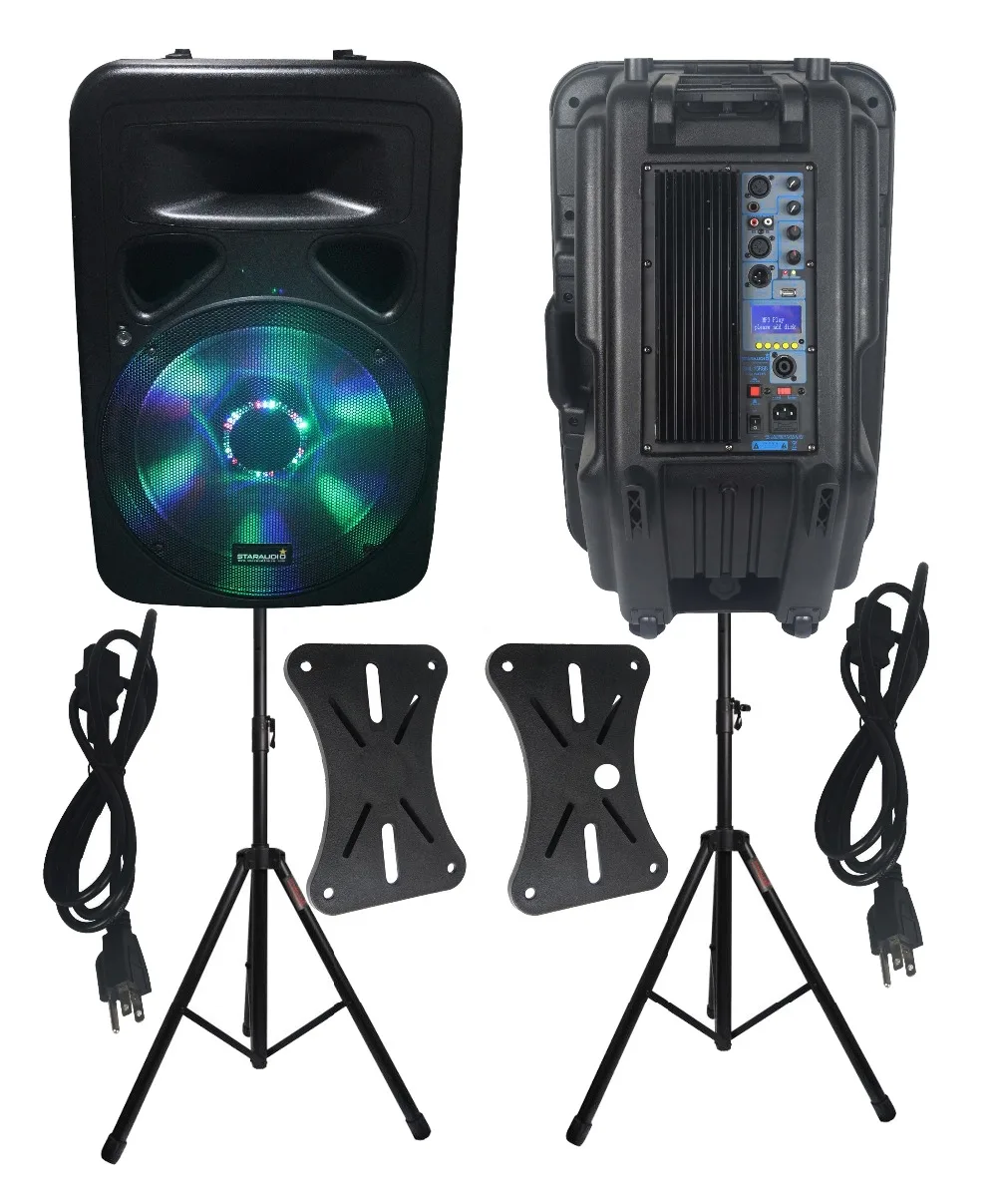 2x 15 inch dj pa stage speaker 