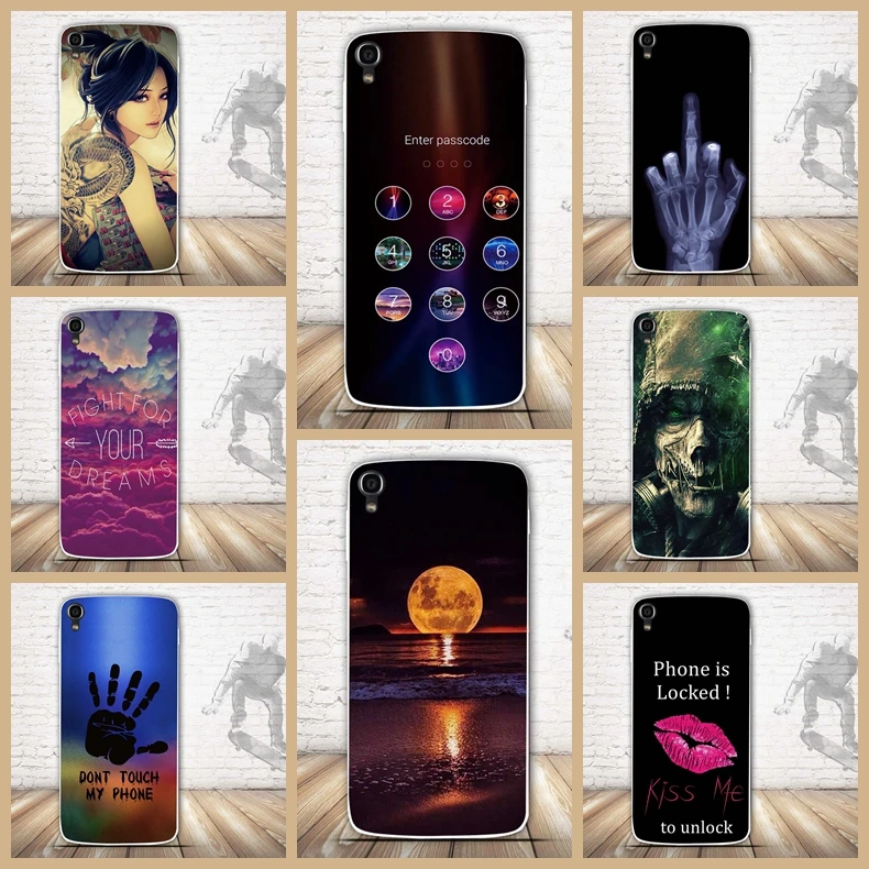 3D Cartoon Coque For Alcatel One Touch Idol 3 5.5inch Case Silicon Back Cover fundas 5.5&quot Capa | Мобильные телефоны и