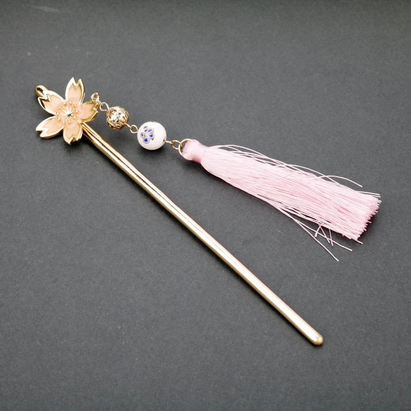 MQCHUN 2018 Beautiful Hair Pins Tassel Hairpin Flower Crystal Bead Hair