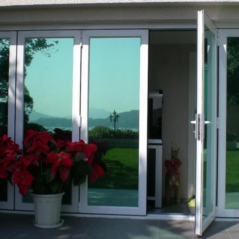 SUNICE window tint film Sun Heat Control Solar Windows Films Reflective Glass Silver Green home decals Office Building Stikcers