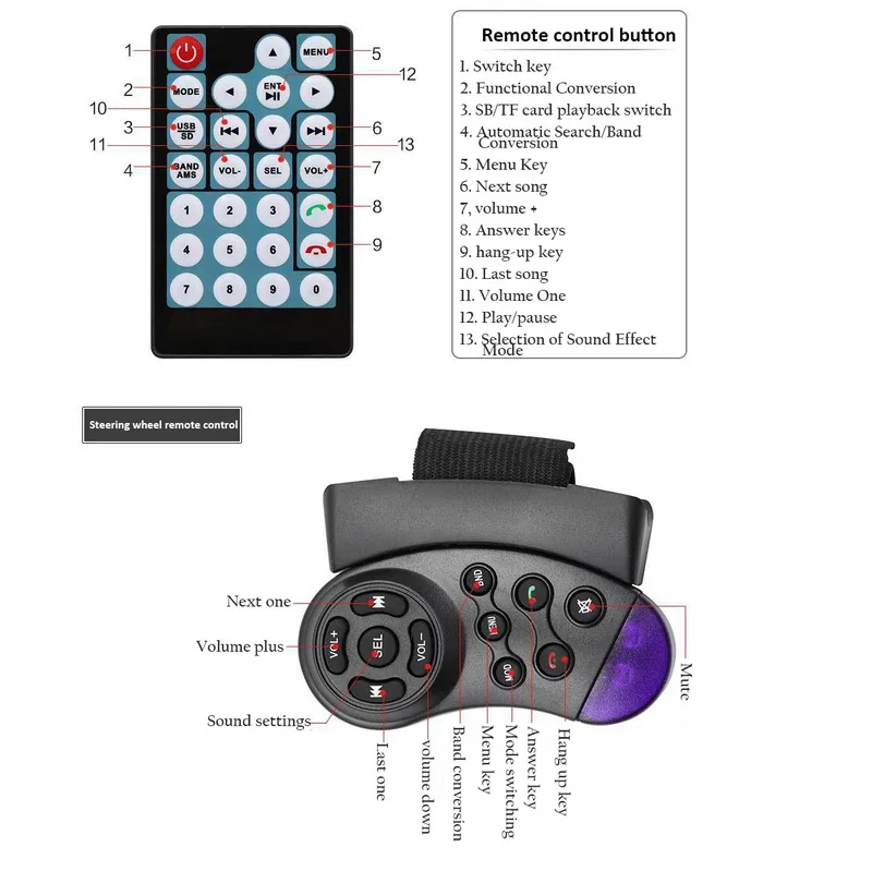 1 Din 7 дюймов автомобильное радио стерео аудио Радио кассетный плеер USB/TF/Aux/bluetooth/сенсорный экран/3 языка MP4 MP5 плеер авторадио