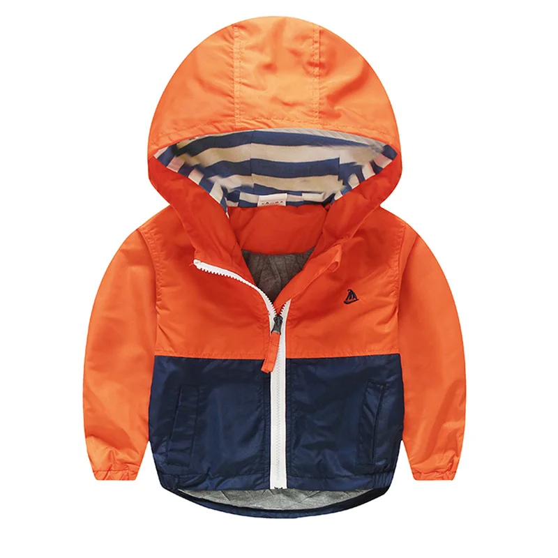 Kids Toddler Boys Jacket Coat Spring Autumn Hooded Windbreaker For ...