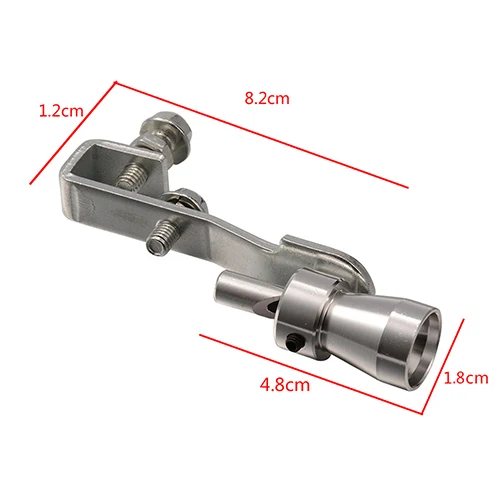 Автомобильный турбо звуковой свисток Глушитель выхлопная труба алюминиевая выхлопная труба симулятор Whistler Размер S, M, L, XL - Цвет: Whistle Muffler 4