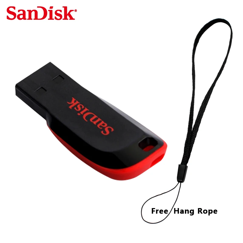 Продажа 100% Оригинал SanDisk Cruzer Лезвия CZ50 font b USB b font Flash Drive 128 ГБ 64 ГБ 32 Г 16 ГБ 8 ГБ Pen Drives font b USB b font 2.0 Поддержка официальная проверки