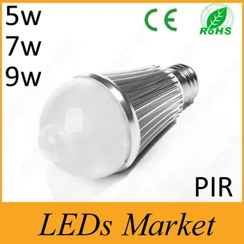

Led PIR Infrared Sensor Motion Light Bulb E27 5W 7W 9W Auto Smart Led Motion Detecting Light Lamp With The Motion Sensor