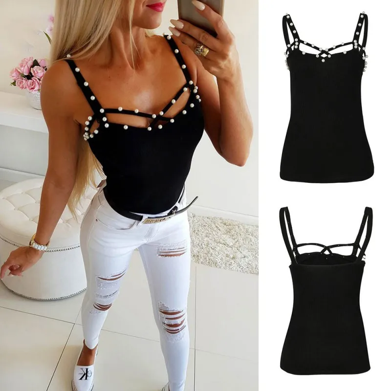 Summer Sexy Camis Women Crop Top Sleeveless Shirt Sexy Slim Lady Bralette Tops Strap Skinny Vest Camisole Summer Sexy Camis Women Crop Top Sleeveless Shirt Sexy Slim Lady Bralette Tops Strap Skinny Vest Camisole