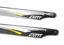 1pair GARTT SAB Goblin 380 RC Helicopter Part 380mm Carbon Fiber RC Align 380 Blade