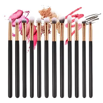 

Red Dieny 2018 NEW 12PCS PRO Wooden Make Brushes Kit Eye Shadow Eyebrow Lip Cosmetic Brushes Set Soft Synthetic Hair