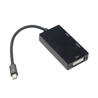 3 in 1 Mini DisplayPort to HDMI/DVI/VGA Adapter Display Port Cable Converter Adapter for Macbook Pro Microsoft Surface