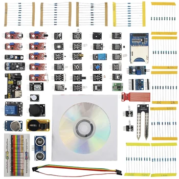

Starter Kit for Sensor Kit Resistor Set SD Reader Module Passive Buzzer Key Switch Accessories for UNO R3 for MEGA 2560