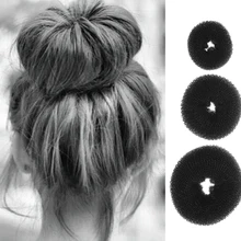 Новинка 3 шт. модные элегантные женские Девушки Корректировщик фигуры пончик волос кольцо булочка модные аксессуары для укладки волос