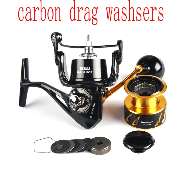 New Arrival Japan Made Lurekiller Saltist CW3000/CW4000/CW5000 Metal  Spinning Reel With Spare Metal Spools 10BB 15kgs drag