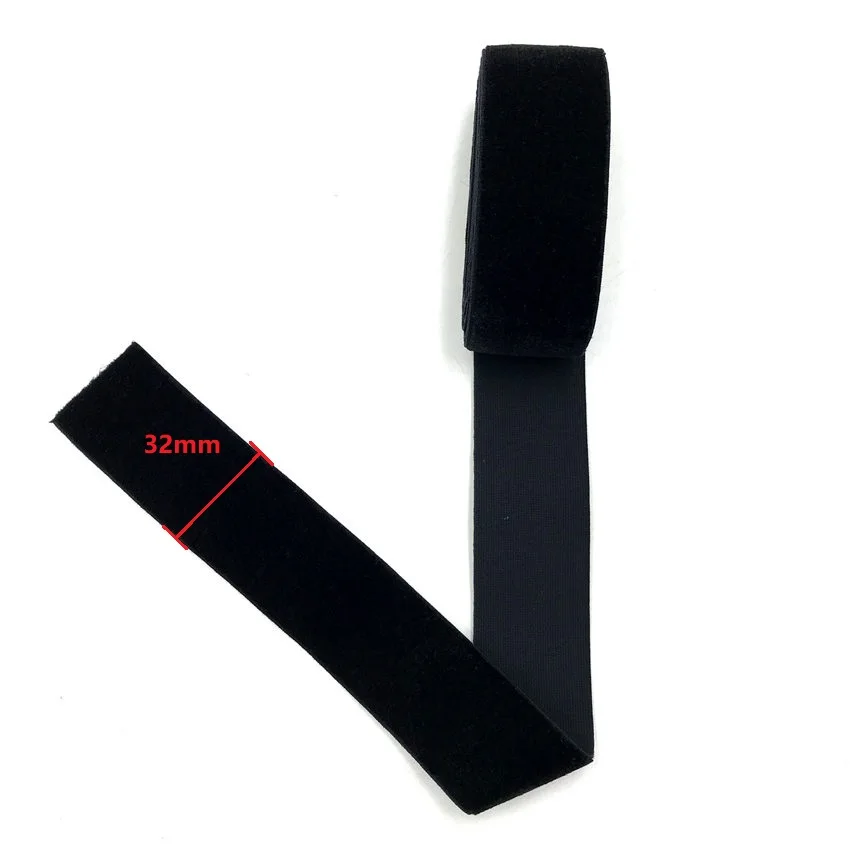2Yard 20mm 30mm 38mm 50mm Black Stretch Elastic Velvet Ribbon Single Face Velour Webbing For Headband Apparel Sewing Accessories