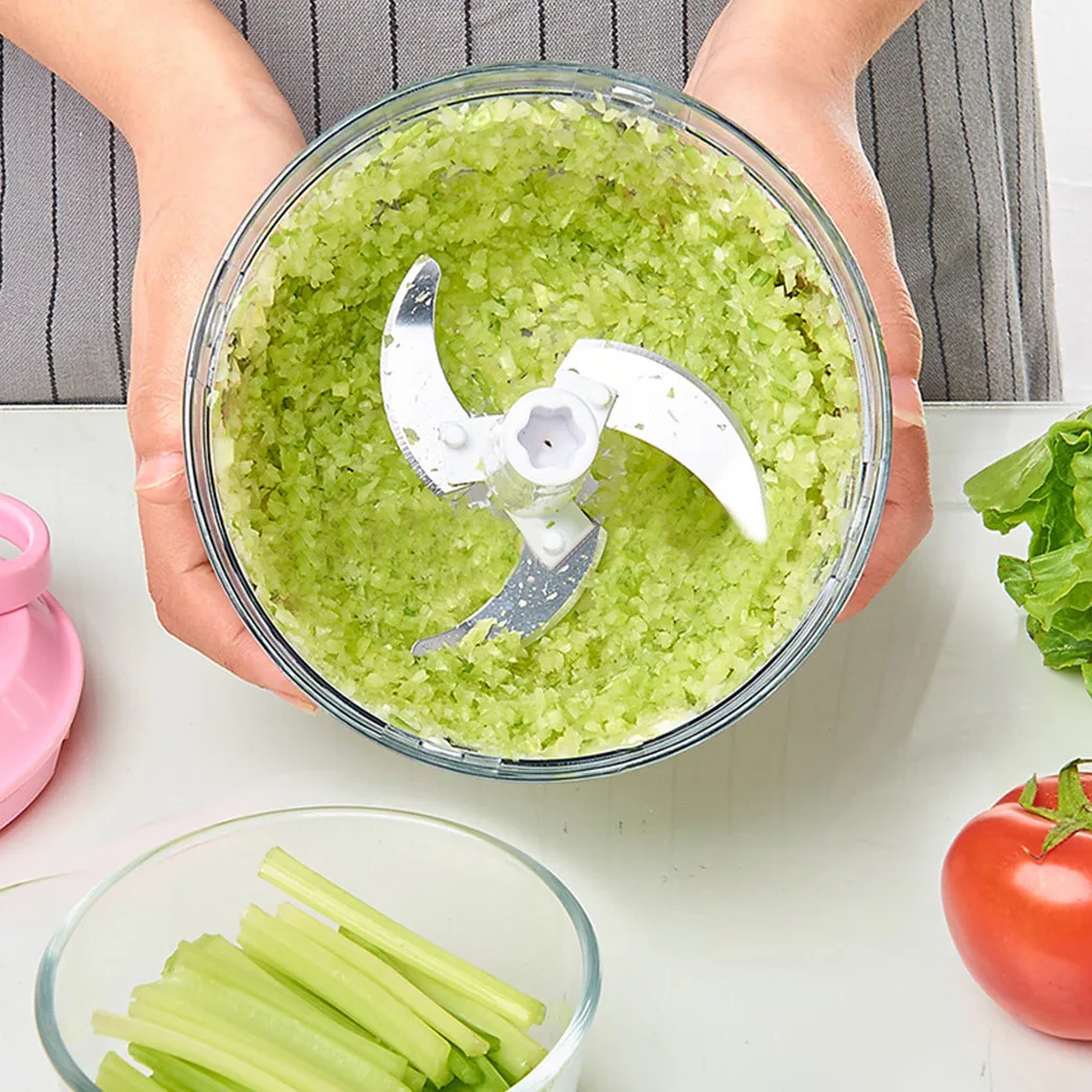Прямая поставка ручной измельчитель еды Мини Ручной Кухонный комбайн для