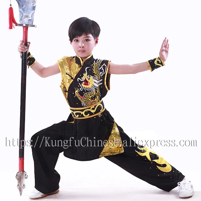 Китайская форма wushu для кунг-фу одежда боевых искусств костюм taolu nanquan с вышивкой