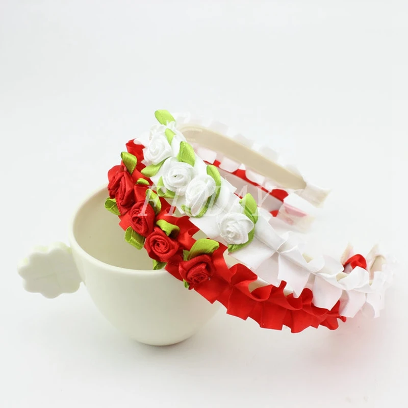 Повязка на голову с цветами для девочек 8 шт.|hair accessories|rose hairbandflower headband |