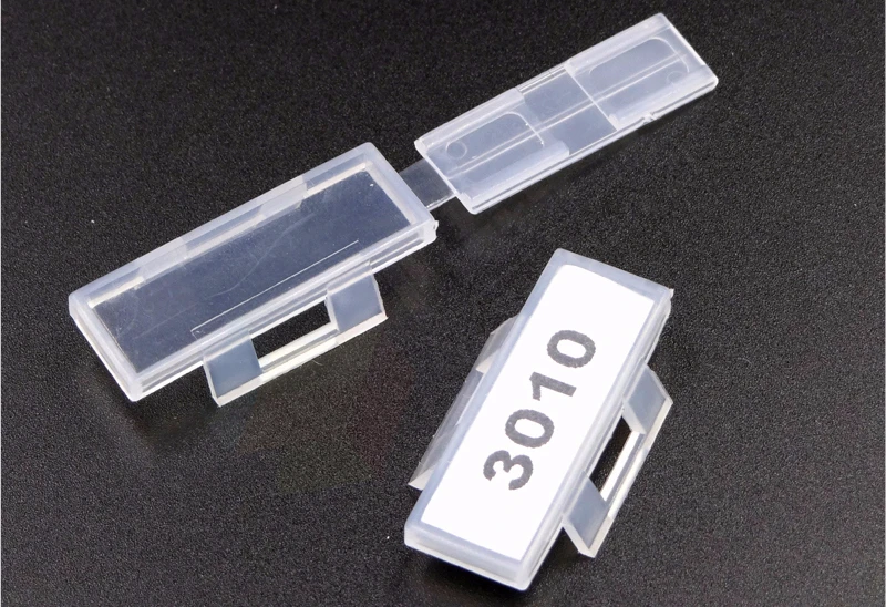 100pcs30*10mm Transparent Clear Waterproof Wire Sign Cable Tie Marker Labeled Tag Box