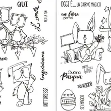 Итальянский доктор Сова Пасхальный прозрачный чистый силикон штамп/печать для DIY Скрапбукинг/фотоальбом декоративный прозрачный штамп A276