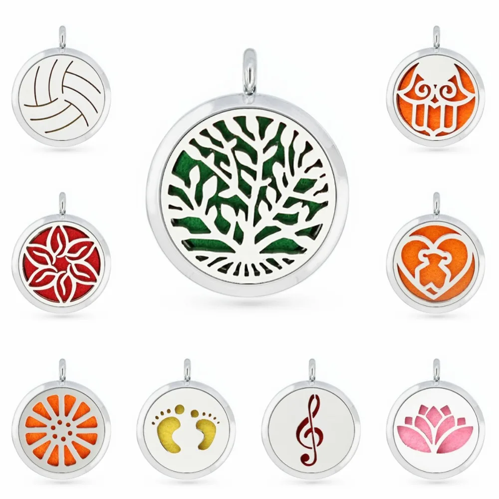 

more options 10 pcs felt pads baseball dog lotus cross music 25mm/30mm magnetic diffuser perfume oil locket with necklace