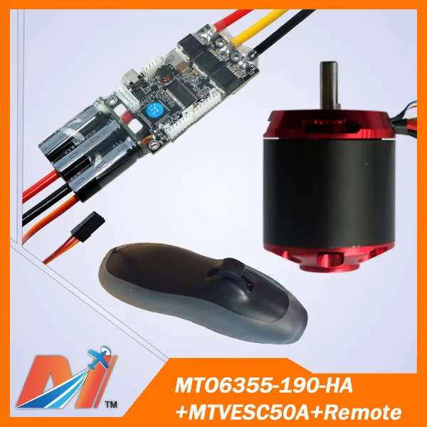 

Maytech 6355 190KV brushless motor 12s + Vedder ESC controller + skateboard controller (3PCS)