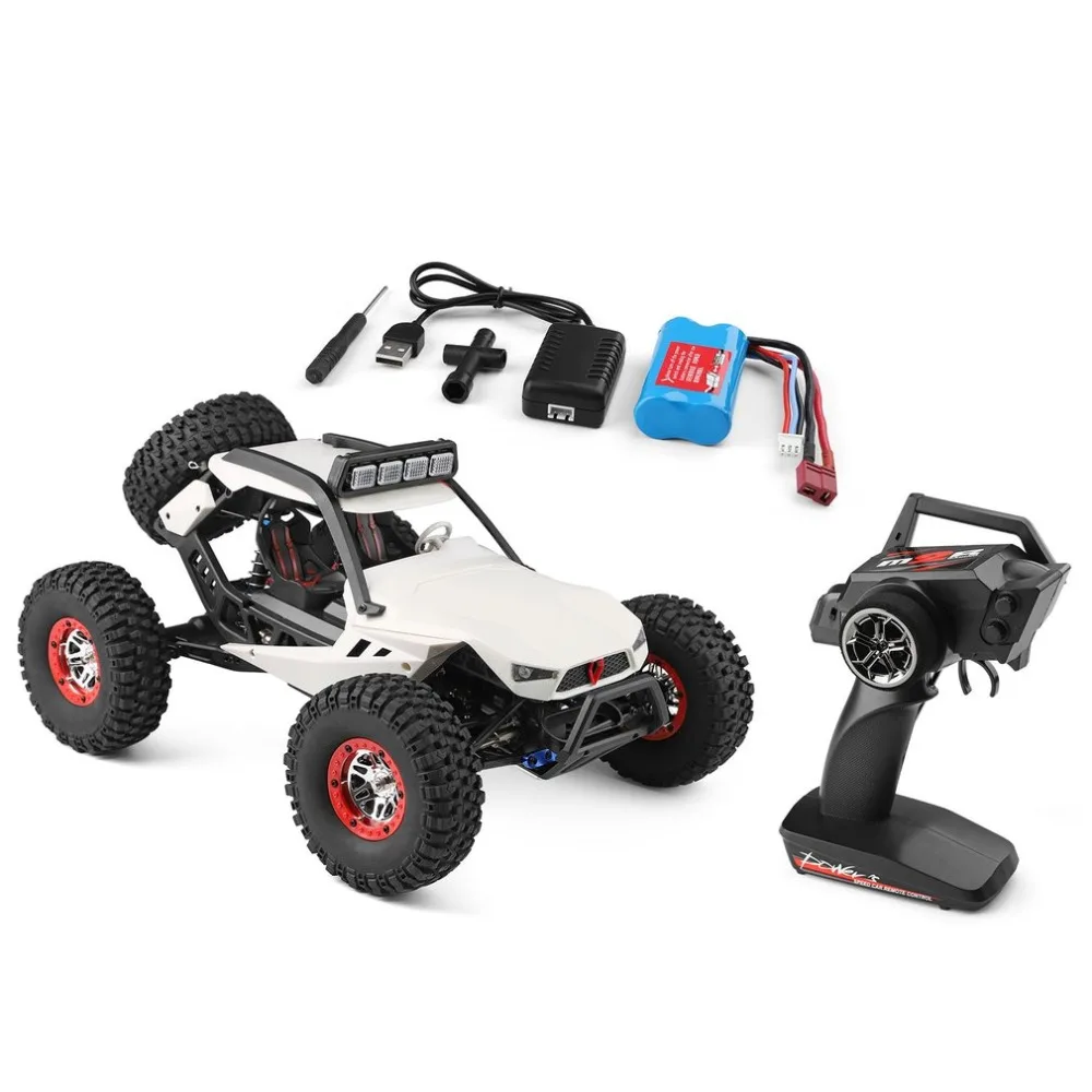 

Wltoys 12429 4WD 1:12 Off Road RC Crawler Climbing Car Toys with Headlight Remote Control Buggy Car Toys for Kids Gift RTR