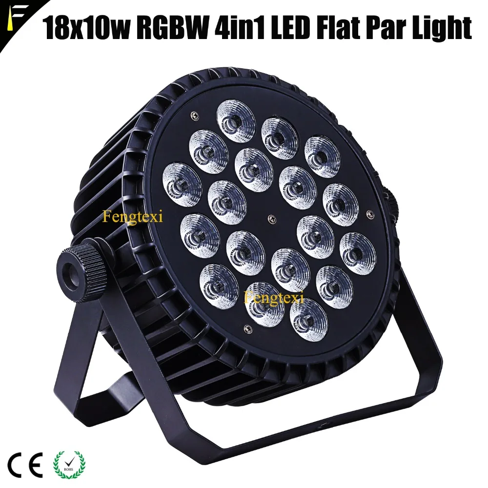 

Экономический 18x10 Вт RGBW 4в1 светодиодный тонкий плоский прожектор 10 Вт каждый LED 18 глаз Вечеринка клуб плоский пар освещение