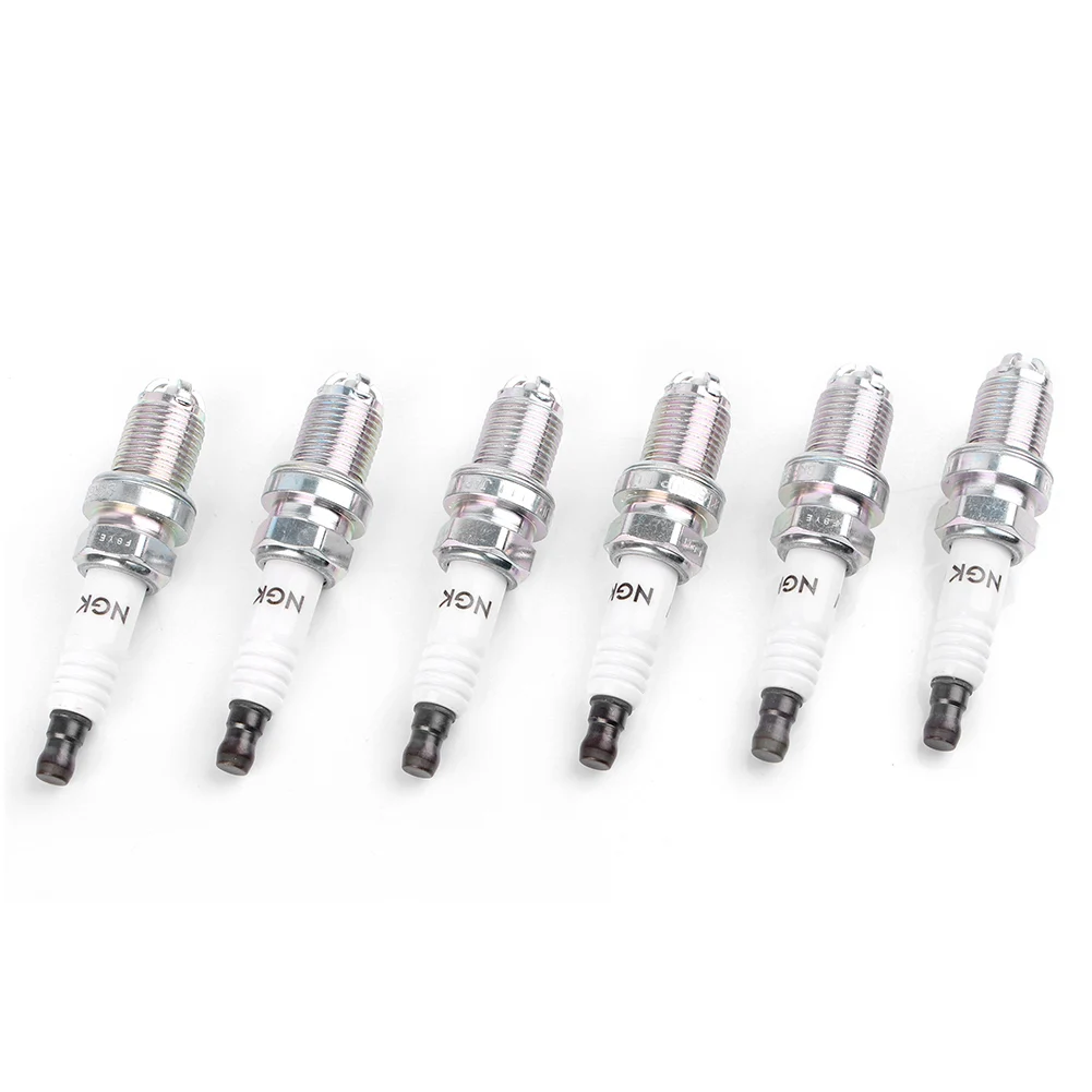 

6Pcs New Spark Plugs Platinum+ 4 Factory High Power Set for BMW E39 E46 M54 E30 E36 E46 E60 E38 etc. & For Benz Toyota