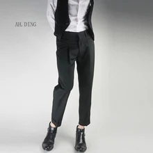 Новая мужская одежда стилист волос плюс размер Повседневный девять минут брюки повседневные брюки 27-46